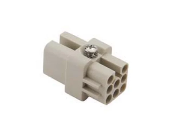 female insert, size 21.21, 8p, crimp, 10A, 50V