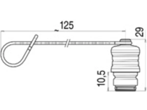 Protection cap for male cable connector