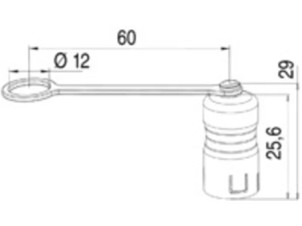 Protection cap for female panel mount connector