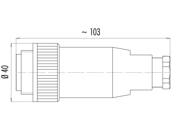 Male cable connector