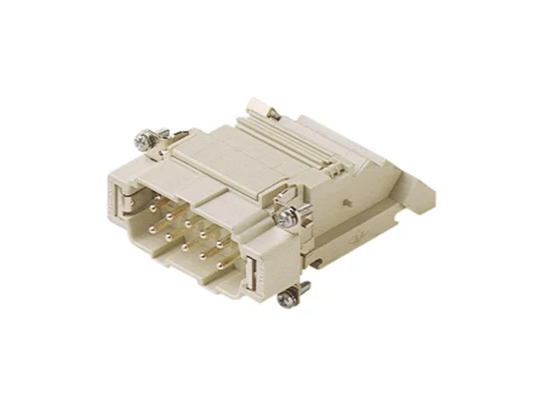 male insert, size 77.27, 16p+PE, silver, spring, 16A, 500V, right