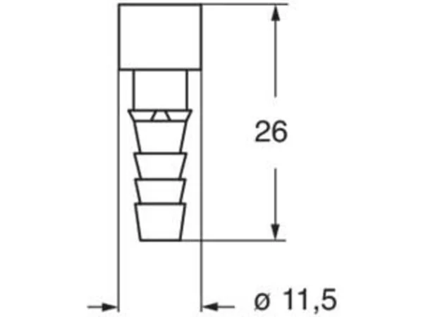 female contact, MIXO, 6,0mm internal, plug, pneumatic with closing valve