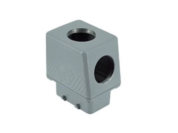 hood, size 57.27, BIG alu, 4 pegs, 2xM40 top, 2xM40 side, extended terminal compartment
