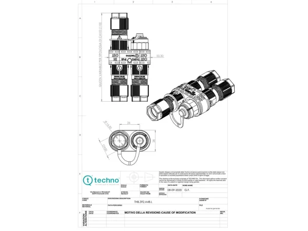 Junction connector, H