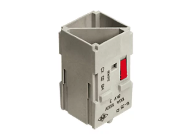 male insert, MIXO, 2MU, 2p, crimp, 100A, 1000V, no.1-2