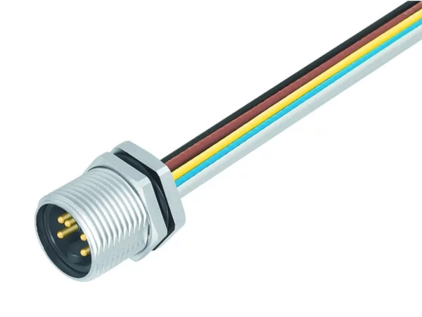 Male panel mount connector