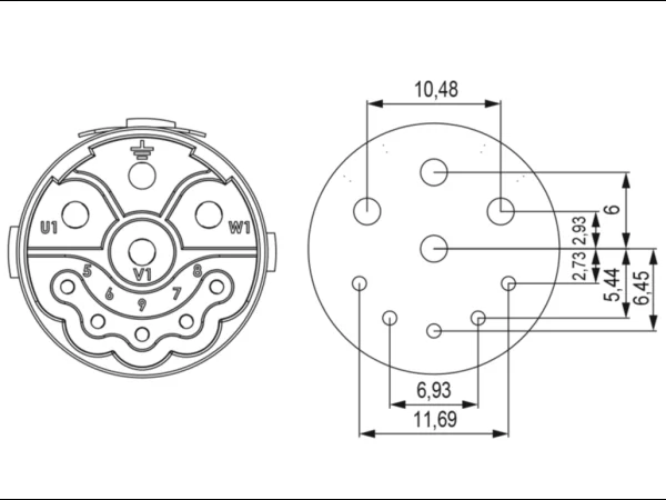 Inserts 9-pole
