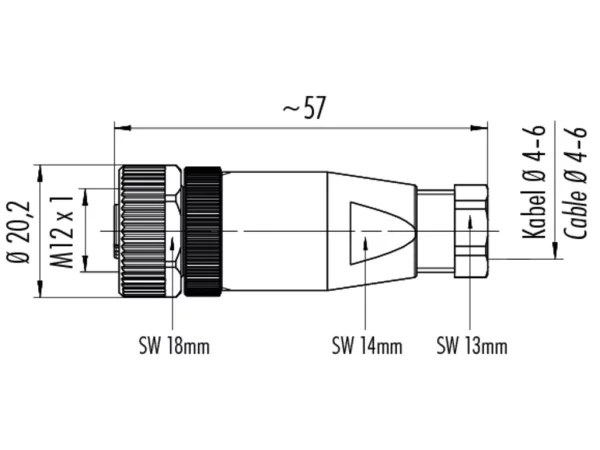 Female cable connector
