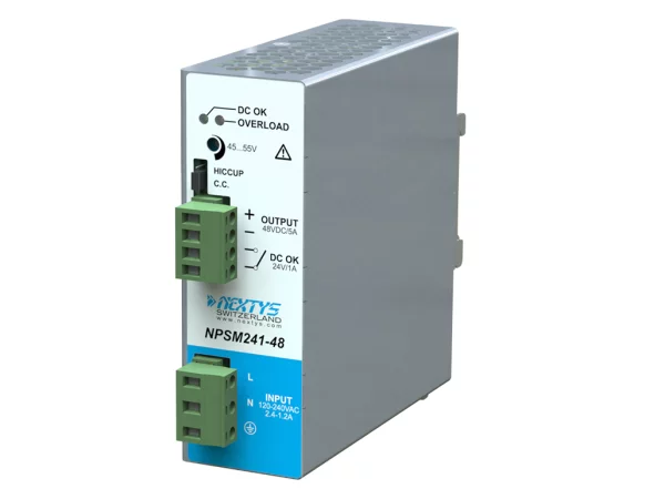 Power supply, 1Ph, 240W, DIN Rail, AC/DC, 48 Vdc, 5 A