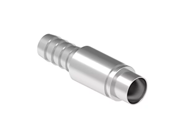 female contact, pneumatic, 10mm internal, straight, hose barbs, without shut-off valve