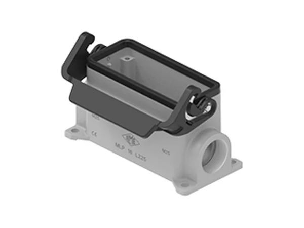 surface mounting housing, size 77.27, IL-BRID stainless steel, 1 lever, 2xM25 side