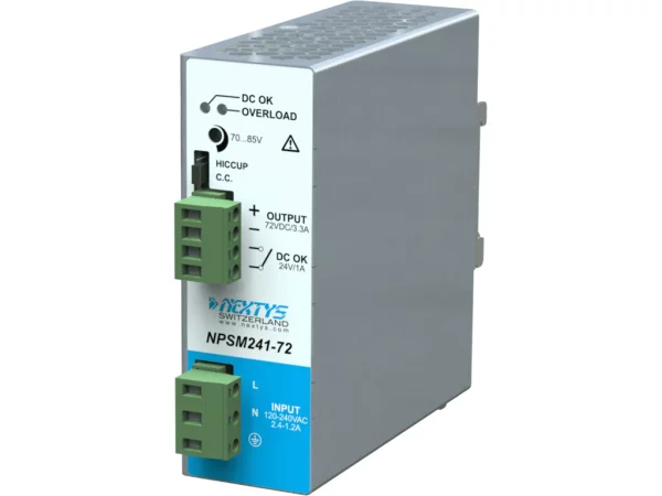 Premium Power Supply 1Ph, 240W Din-Rail AC/DC 72 Vdc 3,3 A