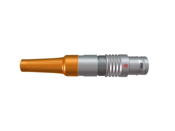 Straight cable plug with back nut for Bend Relief