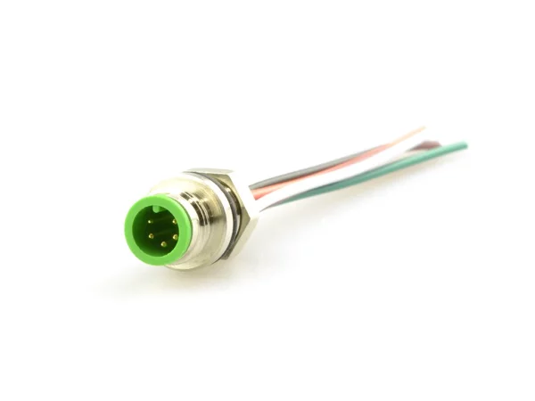 Mini C male panel mount connector