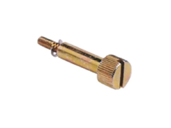 knurled screw, brass, for inserts CT, mounting on DIN rail