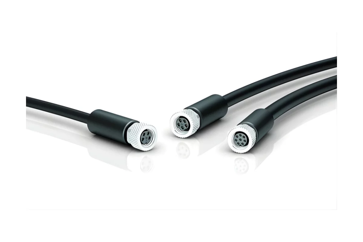 Binder breidt <br>M8-portfolio uit met <br>360° afgeschermde<br> kabelconnectoren
