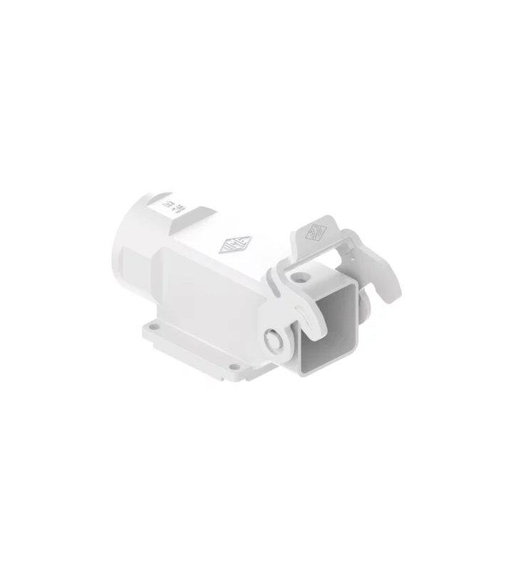surface mounting housing, angled, size 21.21, CK plastic, 1 lever, 1xM25 side