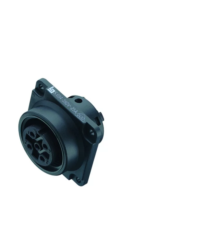 Female panel mount connector