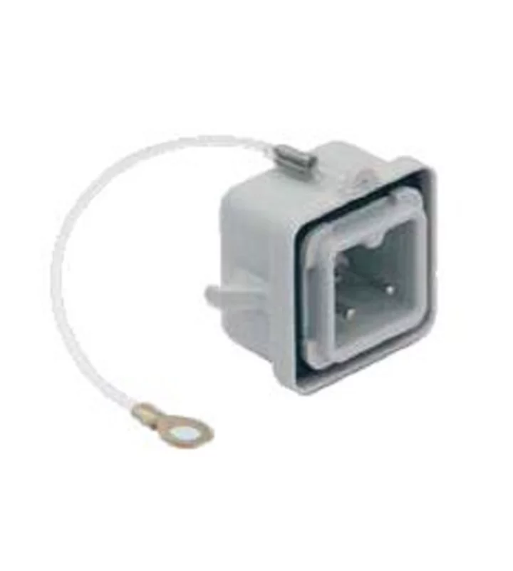 termination connector, size 21.21, plastic, 2 pegs, terminal connection pole no.1+2, eyelet