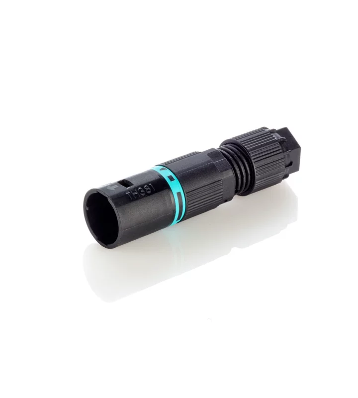 Micro plug connector saferlock screw