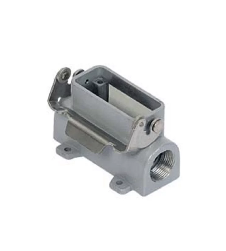 surface mounting housing, size 49.16, CZ7 alu, 1 rigid lever, 2xM25 side