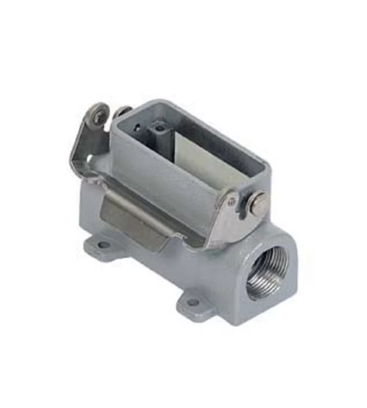 surface mounting housing, size 66.16, CZ7 alu, 1 rigid lever, 1xM25 side