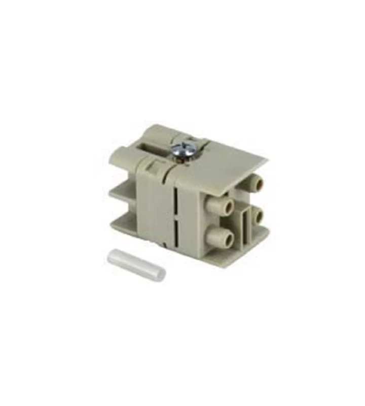 adaptor, size 21.21, 4p, for fibre optic SC-contact, with ceramic sleeve, female