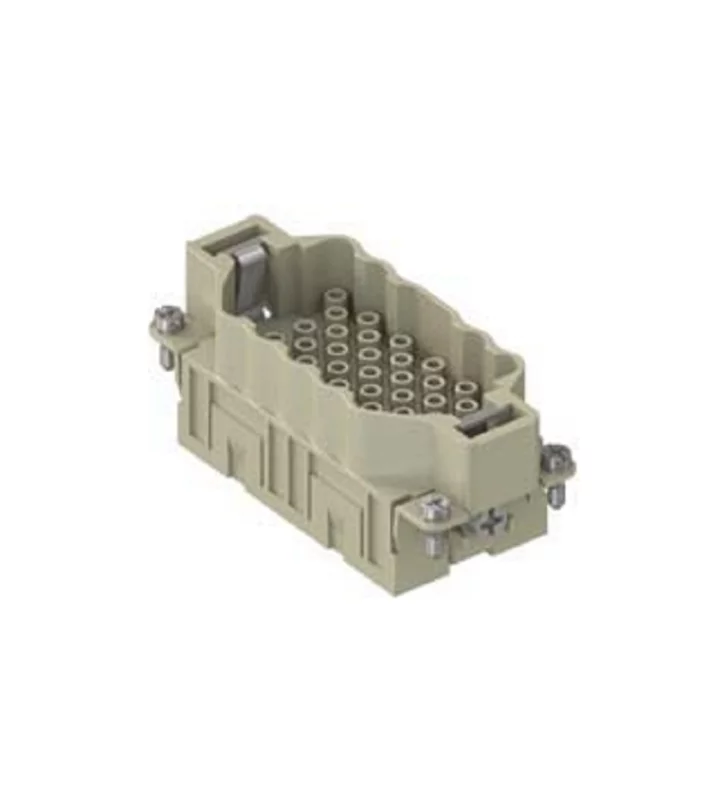 male insert, size 77.27, 40p+PE, crimp, 16A, 500V, HNM