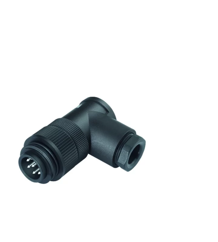 Male angled connector