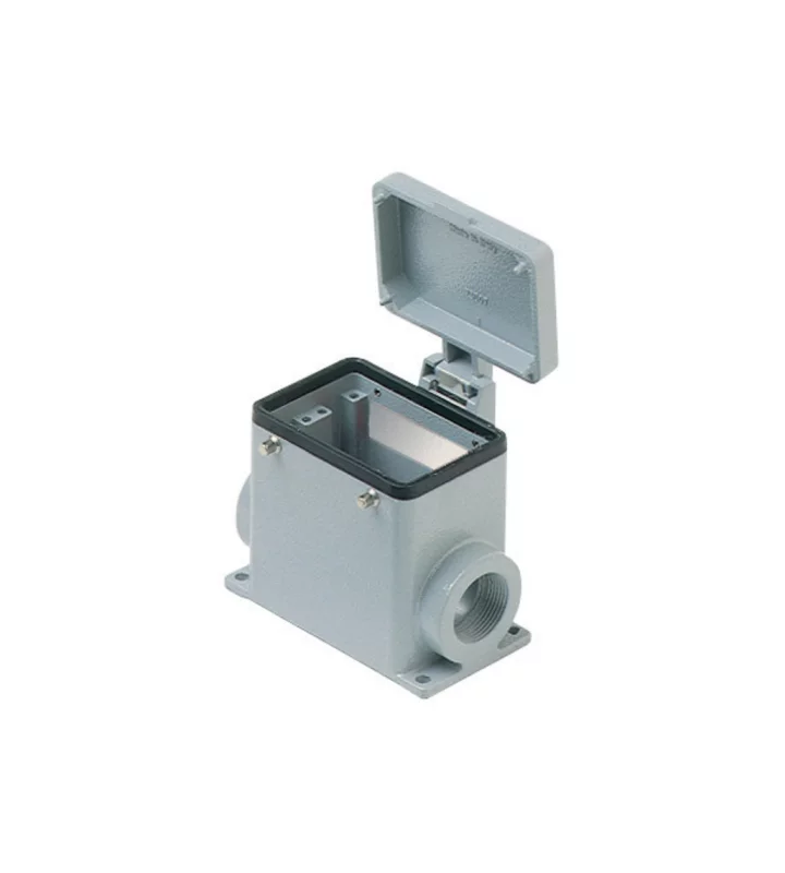 surface mounting housing, size 66.40, C-TYPE alu, 4 pegs, 2xPG29 side, cov.