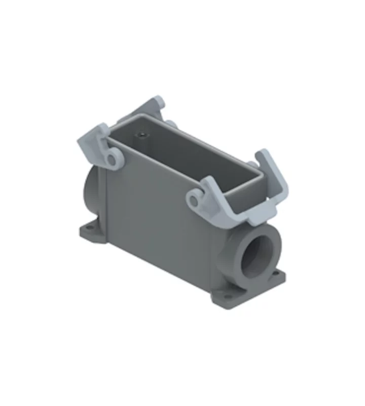 surface mounting housing, high, size 104.27, T-TYPE W plastic, 2 levers, 1xM40 side