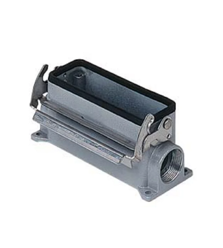 surface mounting housing, size 104.27, HNM alu, 1 lever, 2xM25 side