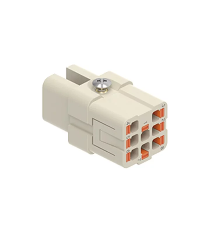 female insert, size 21.21, 8, AXYR® push-in connection, 10A, 50/120V