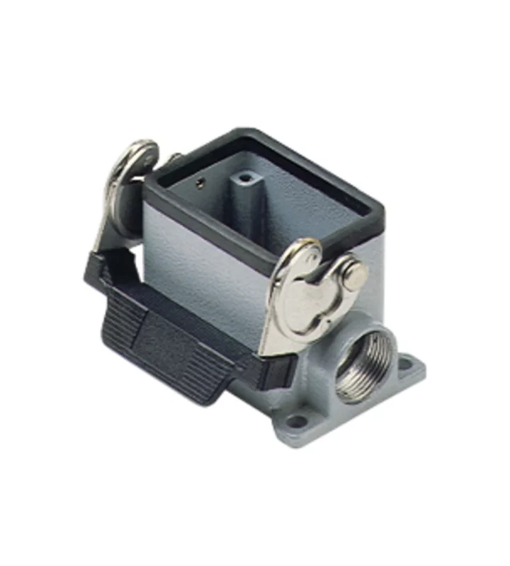 surface mounting housing, high, size 44.27, C-TYPE alu, 1 lever, 2xM40 side