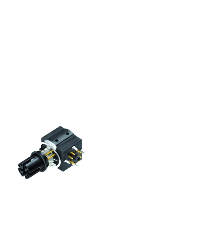 Contact insert, dip solder, angled