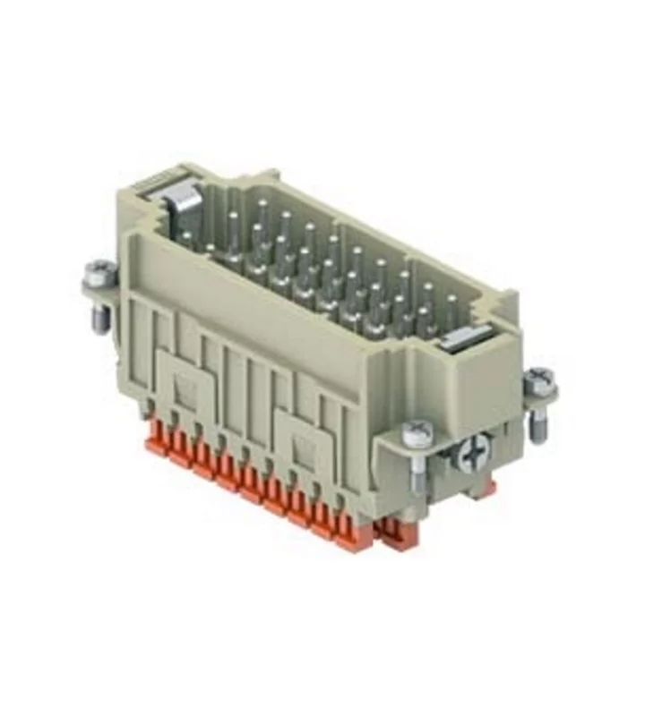 male insert, size 77.27, 27p+PE, silver, SQUICH, 10A, 400V