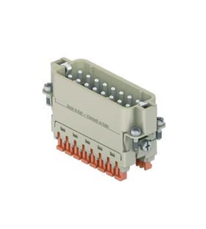 male insert, size 66.16, 16p+PE, silver, SQUICH, 16A, 250V