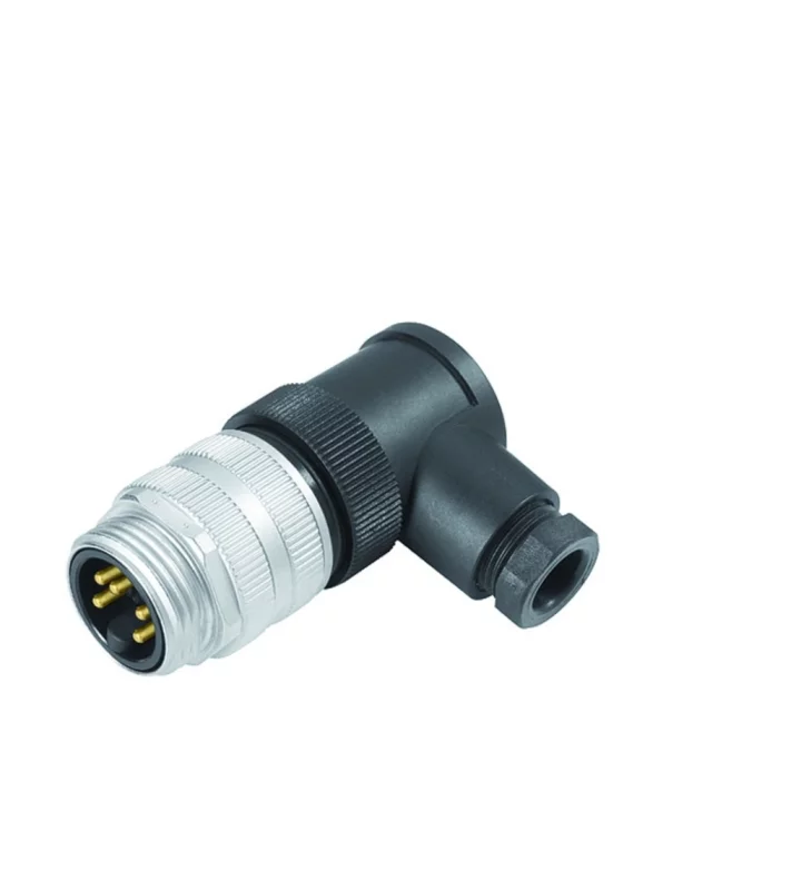 Male angled connector