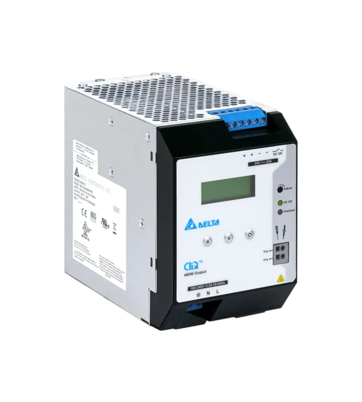 Power Supply, 1Ph, 480W, DIN Rail, AC/DC, 24 Vdc, 20 A