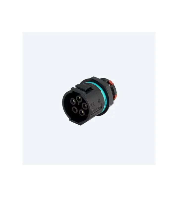 Mini socket connector panel-mounted 5p screw M20