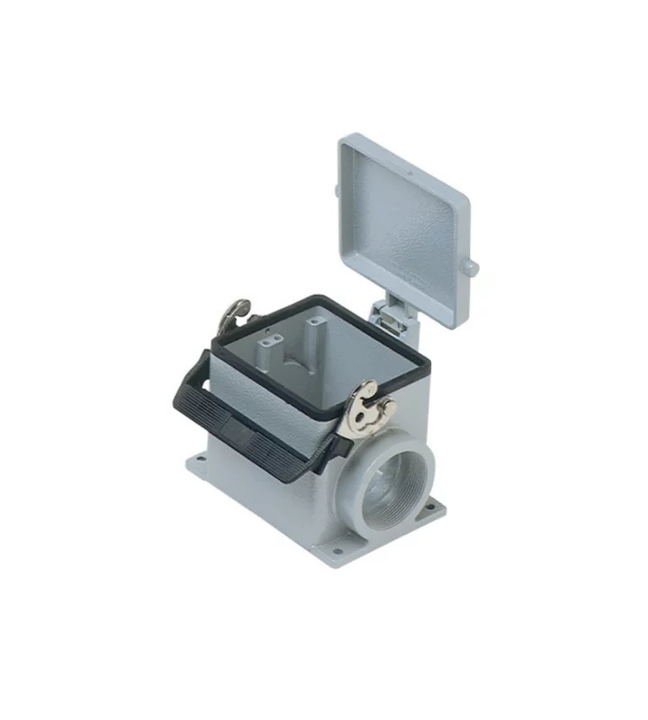 surface mounting housing, size 77.62, C-TYPE alu, 1 lever, 2xPG36 side, cov.
