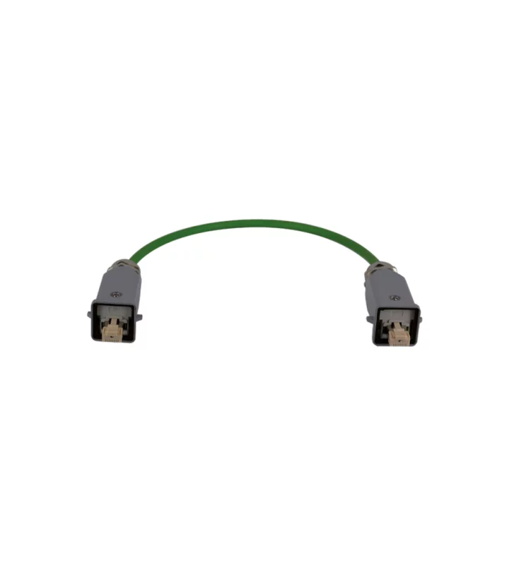 patch cable, 2,0m, with 2xRJ45 insert CJ KM+CX 8 JM into alu housing MKAG V20