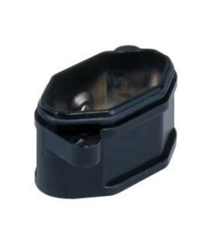 bulkhead mounting housing, size 21.21, IP68 alu, screw locking