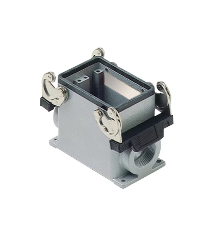 surface mounting housing, size 66.40, C-TYPE alu, 2 levers, 1xM32 side