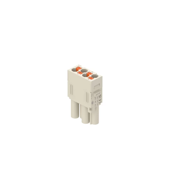 female insert, MIXO, 1MU, 4p,  AXYR® push-in connection, 40A, 830V