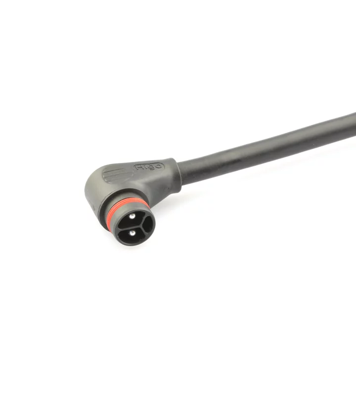 Male angled plug connector
