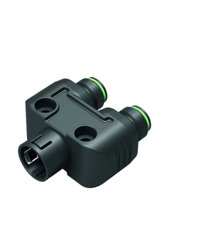Snap-In IP67 double distributor box, 3 contacts