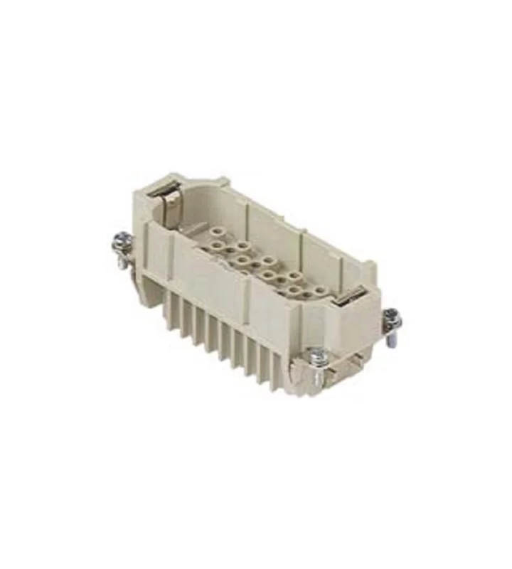 male insert, size 77.27, 40p+PE, crimp, 10A, 250V, HNM
