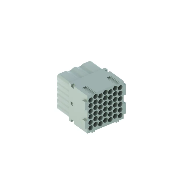 female insert, MIXO, 2MU, 42p, crimp, 10A, 150V