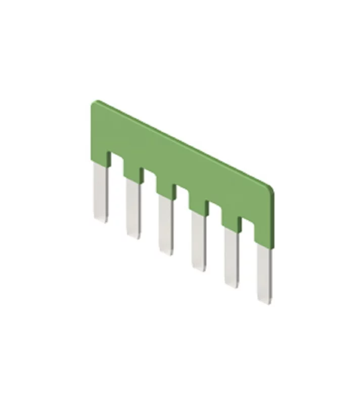 parallel bridge, for 6 contacts, 10A, 50V, for inserts CDSH, green